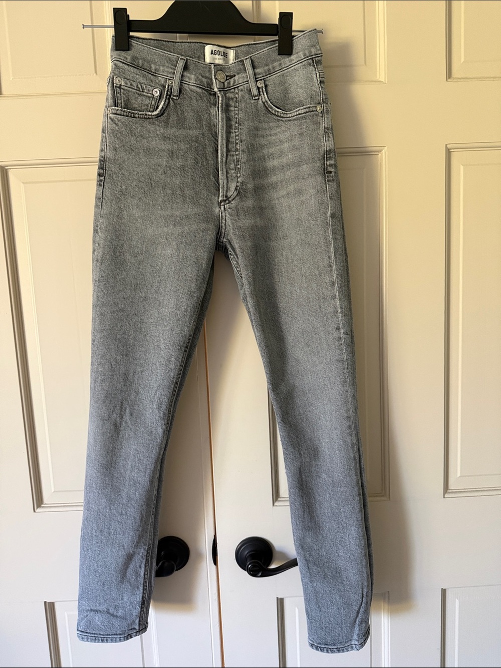 Agolde Gray High-Rise Skinny Jeans- size 23